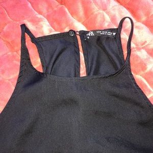 Zara scrunched black top